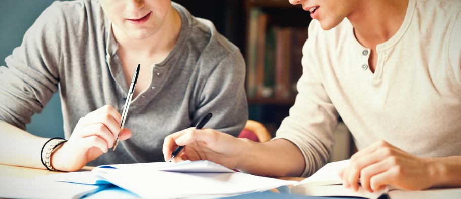 A student making a UCAS application