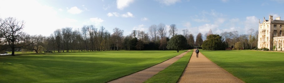 Image of an open pathway to university