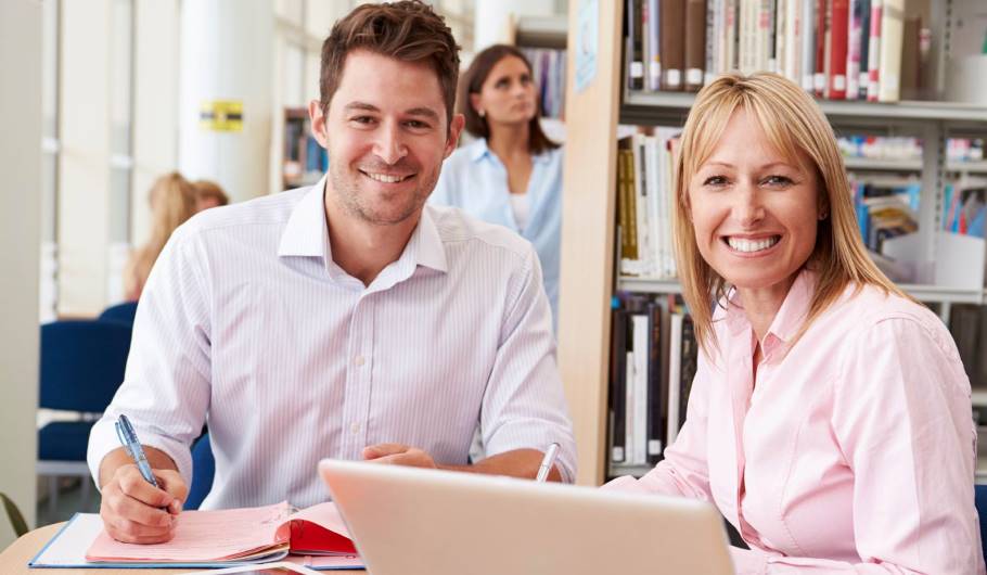 image of a teacher attending a teachers and advisers conference