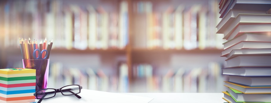 An image of a university students desk