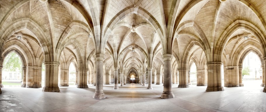 Image of archways to illustrate open access to university