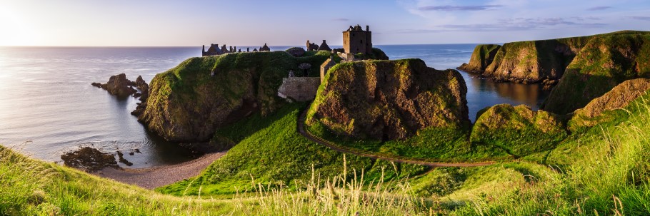 Panoramic view of Dunottar Castle