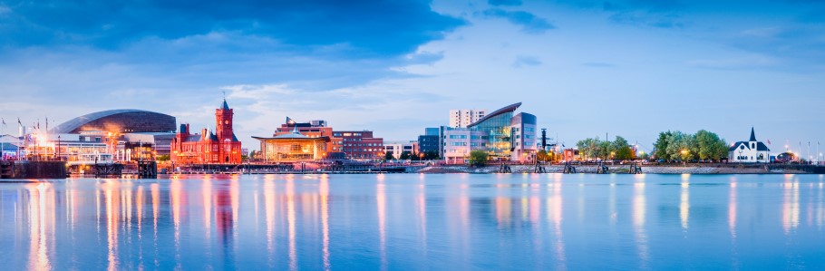 An image of the Cardiff skyline