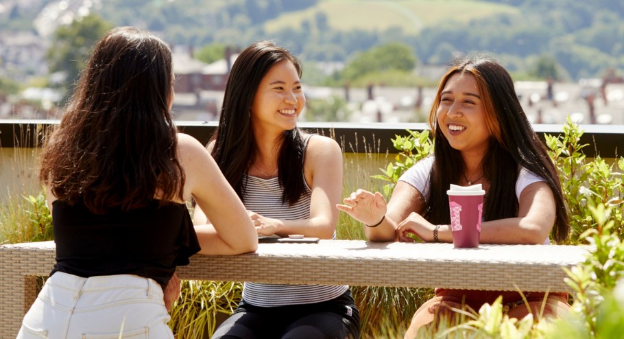 Image of students on campus